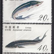 KINA 2521-2524,neponišteno,ribe