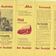 Novi Vinodolski 1968 Jugoslavija stari turistički vodič ➡️ nivale