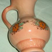 Vrč vaza stara  glazirana keramika ručno oslikana