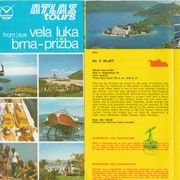 VelaLuka-Brna-Prižba ATLAS Jugoslavija stari turistički vodič ➡️ nivale