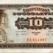 JUGOSLAVIJA 10 dinara 1965