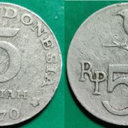 Indonesia 5 rupiah, 1970 ***/