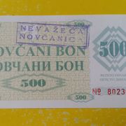 NOVČANI BON-500.DINARA