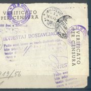 1941, SUDSKA OBAVIJEST, TALIJANSKA CENZURA, MNOSTVO PECATA, 5,00 €