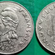 New Caledonia 50 francs, 1992 rijetko ***/