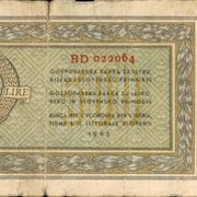500 lira Istra i  Primorje 1945