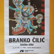 BRANKO ČILIĆ plakat za izložbu 1983.