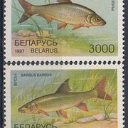 BJELORUSIJA 217-220,neponišteno,ribe