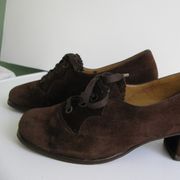 Cipele ženske, brušena koža - smeđe, veličina 36
