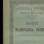 Antik /Ivan Rabar:  POVIEST NAJNOVIJEG VREMENA / Od godine 1815.-1878. god.