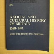 A SOCIAL AND CULTURAL HISTORY OF BRITAIN,  Sonia Wild-Bićanić (engl.)