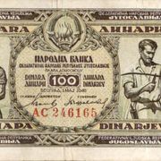 100 DINARA 1946