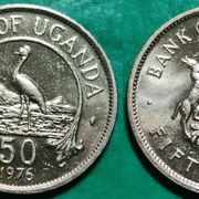Uganda 50 cents, 1976 ***/