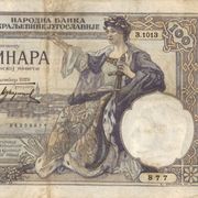 YUGOSLAVIJA 100 DINARA 1929-WM KARAGEORGE