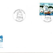 Aland, 3 FDC, 1995, 1999, 2000, jedrenje