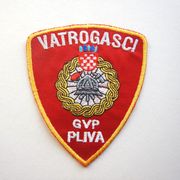VATROGASCI - PLIVA - platnena oznaka VATROGASTVO