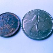 Canada 1, 10 & 25 cents, 1983-2006