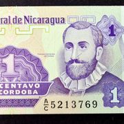 1 centavo Nikaragva 1990.-1992. izdanje bez datuma UNC