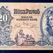 20 penga Mađarska  1940.-1945. izdanje