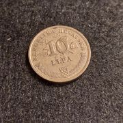 Kovanica 10 lipa 2001