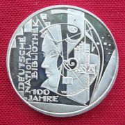 Prigodna kovanica 10 eura 100 godina Njemačke nacionalne biblioteke