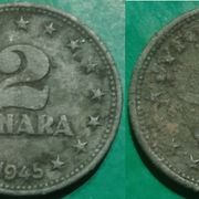 Yugoslavia 2 dinara, 1945 ***/