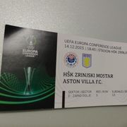 HŠK Zrinjski Mostar vs Aston Villa fc