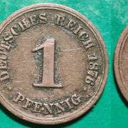 Germany 1 pfennig, 1876 1895 "F" - Stuttgart ****/