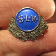 WW2 S.L.K. Švedska ženska dragovoljačka obrambena postrojba, značka, srebro