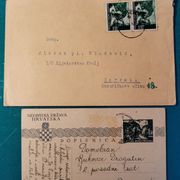 Pismo i dopisnica 1942 i 1943