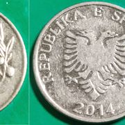 Albania 5 lekë, 1995 2000 2011 2014  ***/