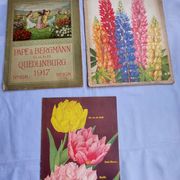 Časopisi 3 kom iz 1917 - 31 i 35 God. Cvijeće-Povrće. Mob