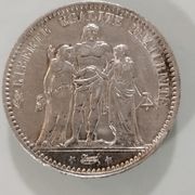 Kovanica FRANCUSKA / 5 francs 1876g. **SREBRO** 0,900 / 25,00gr