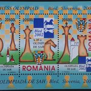 R12: Rumunjska (2002), šahovska olimpijada Bled, blok (MNH)