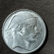 Kovanica BELGIJA / 50 francs 1948g. **SREBRO** / 12,50 gr
