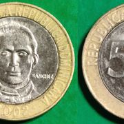 Dominican Republic 5 pesos, 2002 2008 ***/