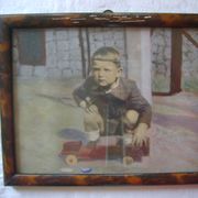 Stari drveni okvir za sliku - stara rama - Trgovina stakla E. Tropper - 1 €