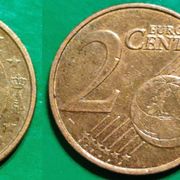 Belgium 2 euro cent, 2000 2004 2010 2013 2016 ***/