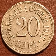 KRALJEVINA SRBIJA 1912 - 20 PARA