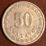PARAGVAJ 1938 - 50 CENTAVOSA