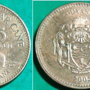 Guyana 5 dollars, 2002 2005 ***/