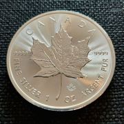 Maple Leaf 2022 - 1 unca srebra 9999