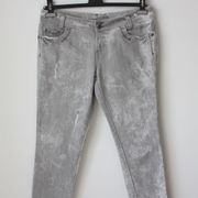 F&F Blue traper hlače prošarano sive boje, vel. 42/L