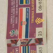 Hrvatska Švedska ulaznica world cup quali 2005.
