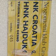 NK Croatia (dinamo) Hajduk Split ulaznica 1998.