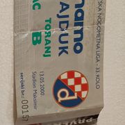 Dinamo Hajduk Split ulaznica prvenstvo 2000.