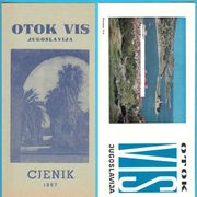 OTOK VIS  ex Yu stara turistička brošura prospekt vodič + cijenik za 1967.
