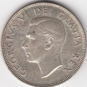 Kanada 50 centi 1950, Ag težina 11,67gr