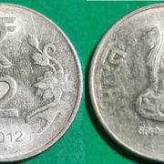 India 2 rupees, 2012 "°" - Noida ***/