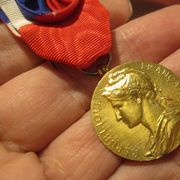Francuska medalja časti rada za 30 godina 1973., srebro s pozl., 13.94 gram